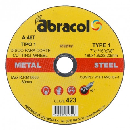  DISCO CORTE FINO ABRACOL 7 DOBLE PROPOSITO