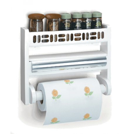 Portarrollo Triple Blanco + Toalla