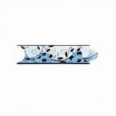 Corona Decorados Listello Ramillete Azul