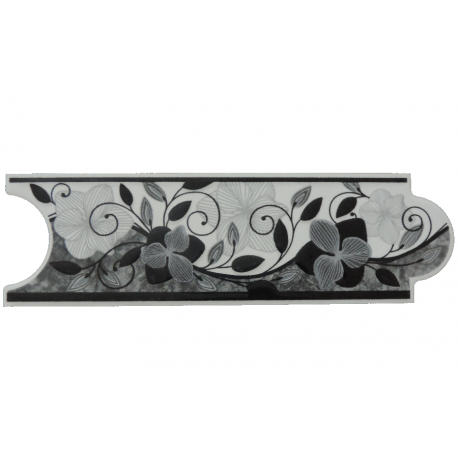 Corona Decorados Listello Ramillete Negro 