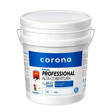Pintura  Pro Alta Cobertura Blanco x5 Galón 