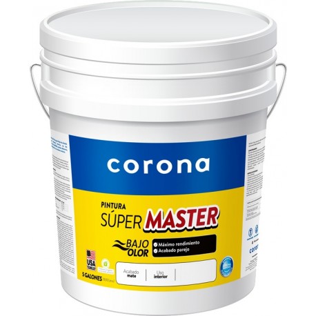 Pintura Corona Super Master Blanco Tipo II (5 Gl)