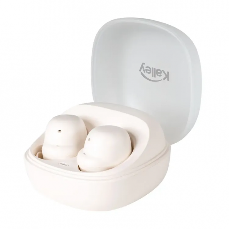 Audífonos Crema Kalley Inalámbricos Bluetooth In Ear K-AUDC
