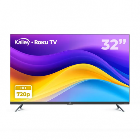 Televisor Kalley 32" Pulgadas 80cm K-RTV32HD Smart TV Roku
