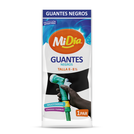 Guantes Negros MiDía Talla 8 y 8 1/2