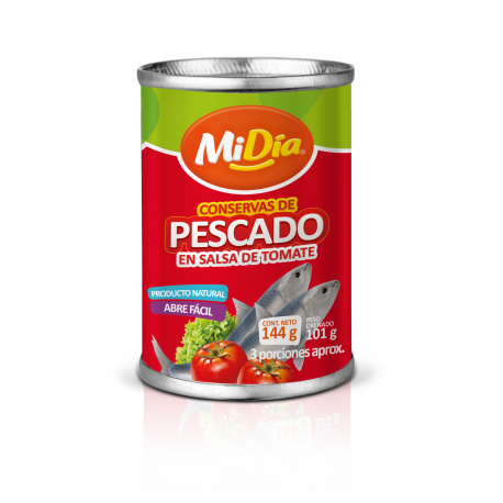 Sardinas Tinapa Con Salsa De Tomate MiDía 144gr