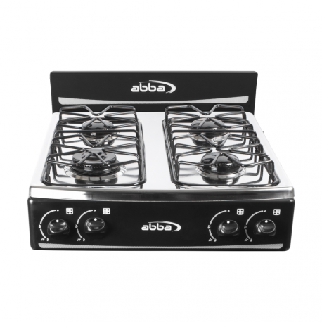 Estufa De Mesa Abba 4 Puestos Gas Propano St4005 Negro