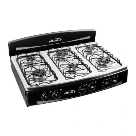 Estufa De Mesa Abba 6 Puestos Gas Propano GP SG700-5"NSH