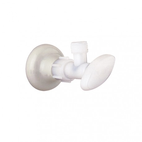 Regulación plástica Corona + acople 1/2 sanitario pqte x6