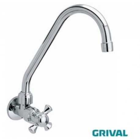 Grifería Grival para Lavaplatos Sencilla Pared Cruceta Balta