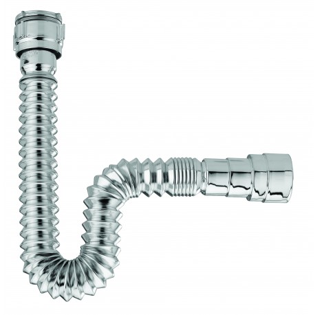 Sifón Corona flexible metalizado