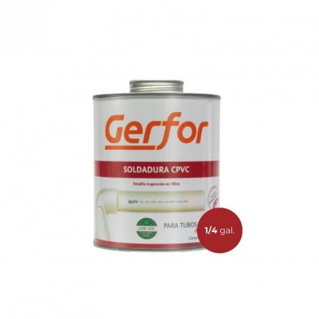 Soldadura Gerfor Suprasold Cpvc 1/4 Galon
