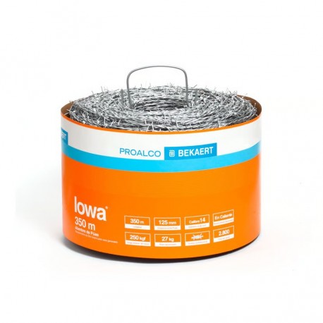 Alambre de Puas Proalco Lowa Calibre 12.5 X 350mts