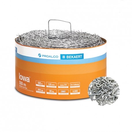 Alambre de Púa Proalco Calibre 14 x 500mt 38Kg