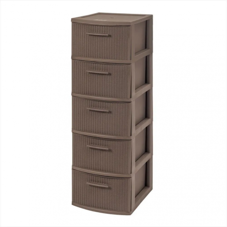 Cajonero 5 Niveles Mocca Tipo Crochet MQ