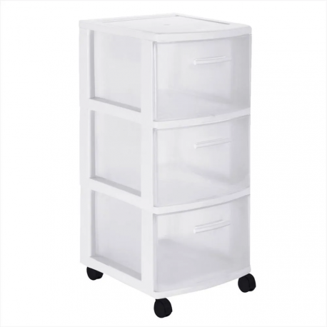 Cajonero Organizador 3 Niveles Wengue MQ Blanco