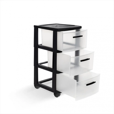 Cajonero Organizador 3 Niveles Negro MQ