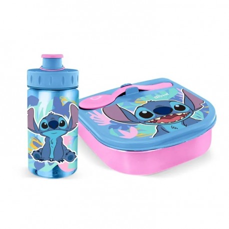 Set de Recipiente + Botilito WANTU Stitch
