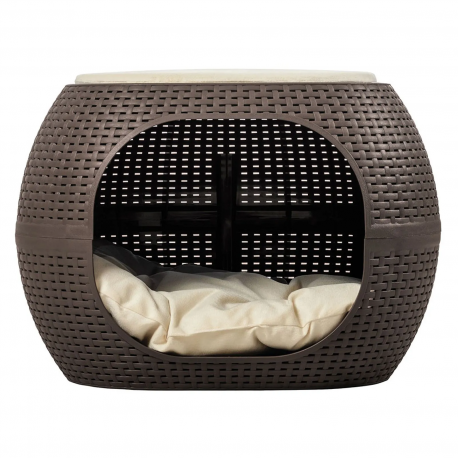 Cama para perro 40x58x58 cm mocca Plasticos MQ