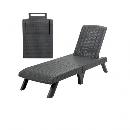 Cama Asoleadora MQ Plegable Capri Gris