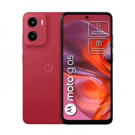 Celular MOTOROLA G05 128GB Rojo