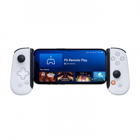 Control BACKBONE One para Teléfonos iPhone 15 y Android Blanco Edición PLAYSTATION con puerto USB-C  