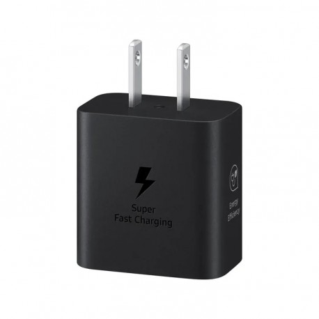 Adaptador Cargador Samsung Pared USB-C 25W Carga Rápida