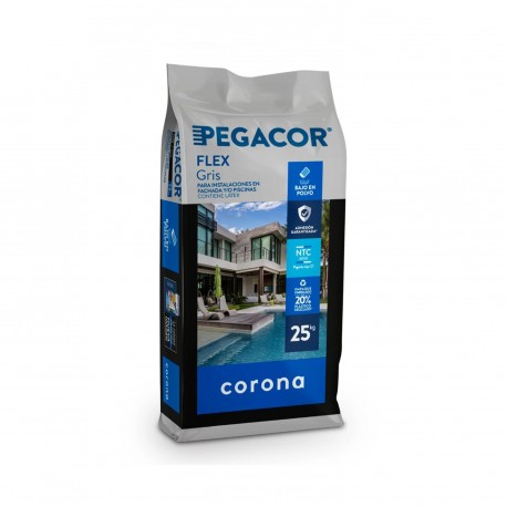 Pegacor Flex Gris x 25 Kg