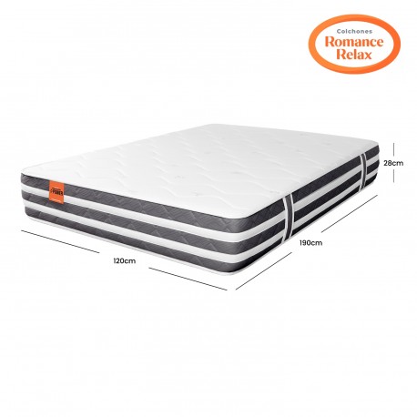 Colchón Power Dream Pedic Romance Relax Semidoble 120X190X28