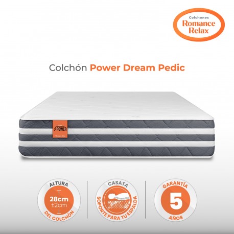 Colchón Romance Relax Dream Pedic Sencillo 100x190x28