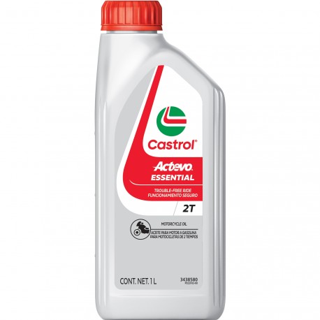 Aceite Castrol Actevo Essential 2T 1 Litro / Caja X 6 Unidades