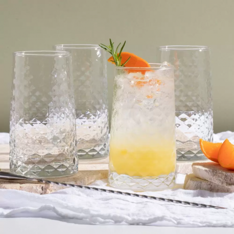 Vaso Cairo Cristar Bebidas 16 1/4oz Canastilla x 6 Unidades