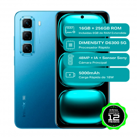 Celular 5G Infinix Hot 50 256GB Azul