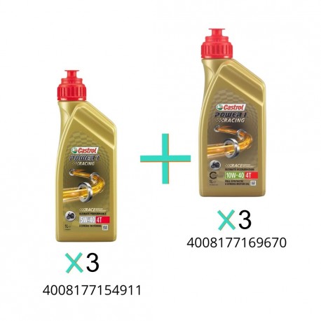 Combo 1 Castrol Motos Power 1 5W40 - 10W40