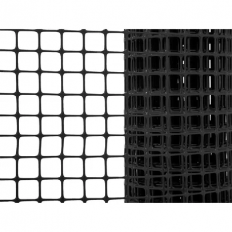Malla Cuadrada Excala Todo Terreno 15x15mm,1.5mt,330g/M, 30m, Negro