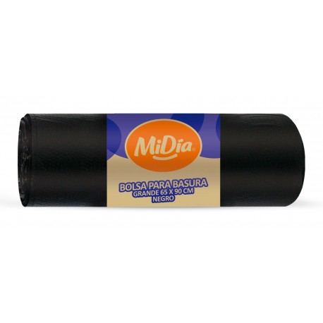 Bolsa De Basura MiDia Negra 65cm X 90cm Caja 50 Unidades
