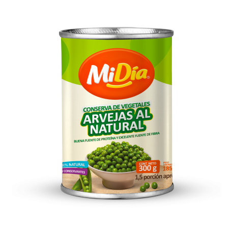 Arveja Natural MiDía x300G