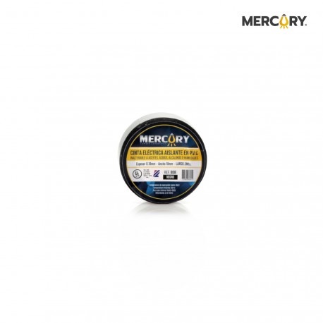 Cinta Aislante 5m Negra Mercury Certificacion Ul Eca20