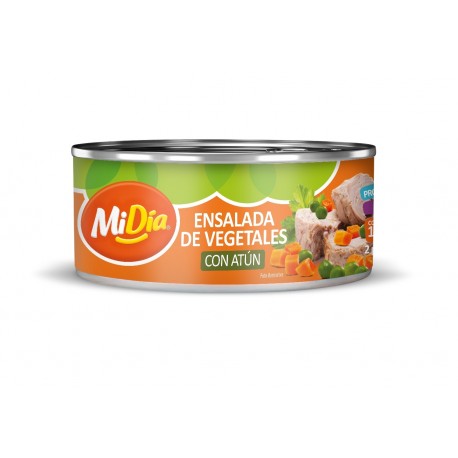 Ensalada de Vegetales con Atún MiDía 160G