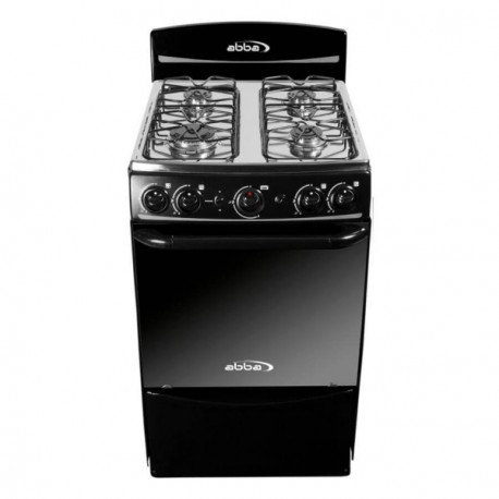Estufa de Piso Abba 4P Gas Natural AB201-5 Negro