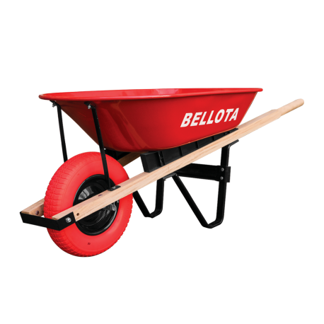Carretilla Bellota 5672-5 Tolva Metálica Antipinchazo 3.50 Roja