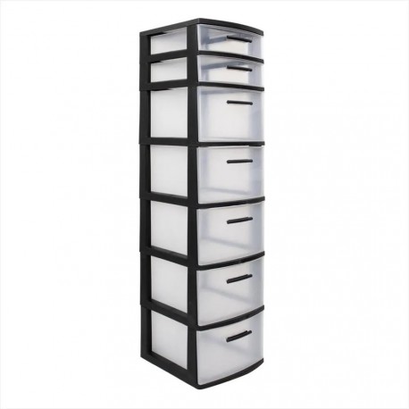 Gavetero Organizador 7 Niveles Negro Multiusos Mq