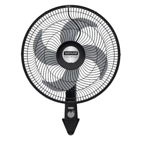 Ventilador Samurai Turbo Power De Pared Negro