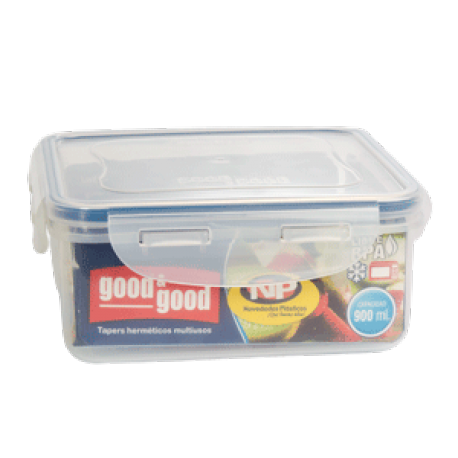 Taper Good & Good Cuadrado 900 ml