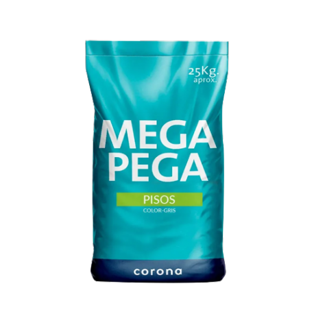 Megapega Corona Porcelánico Gris 25Kg