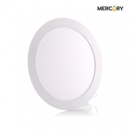 PANEL LED 18W 8" LUZ CALIDA 3000K MERCURY REDONDO INCRUSTAR