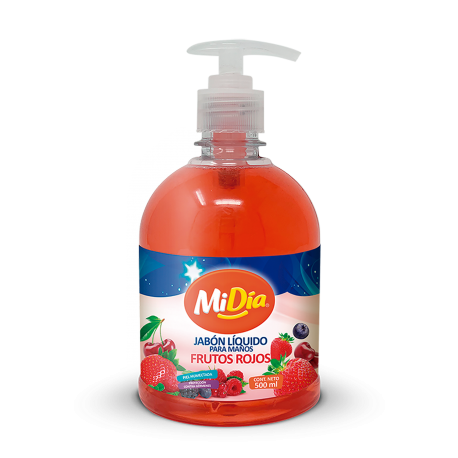Jabón Líquido Frutos Rojos MiDía 500ml