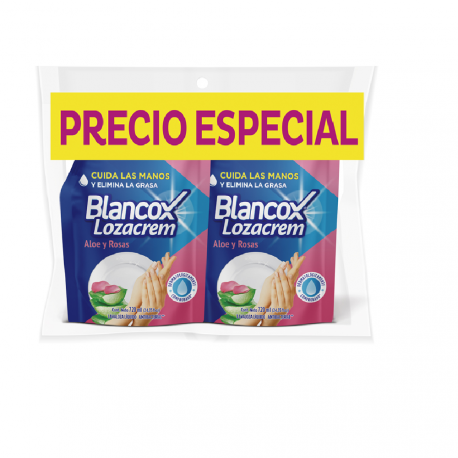 Oferta Blancox Duo Lavaloza Loza crem Liquido DoyPack Aloe x720ml