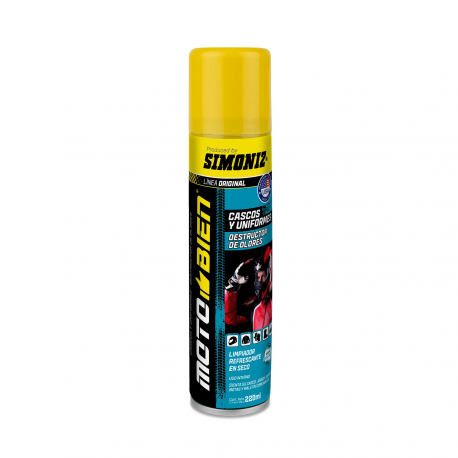 Limpiador Refrescante en Seco Simoniz Spray para Cascos Y Uniformes 220ml