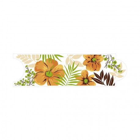 Listello Corona Hawaiana Verde Cara Única 8x25